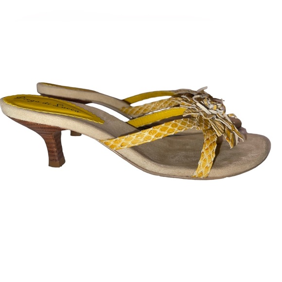 Diego Di Lucca - Felini - Yellow Snake - size 6.5 EUC - Picture 4 of 7